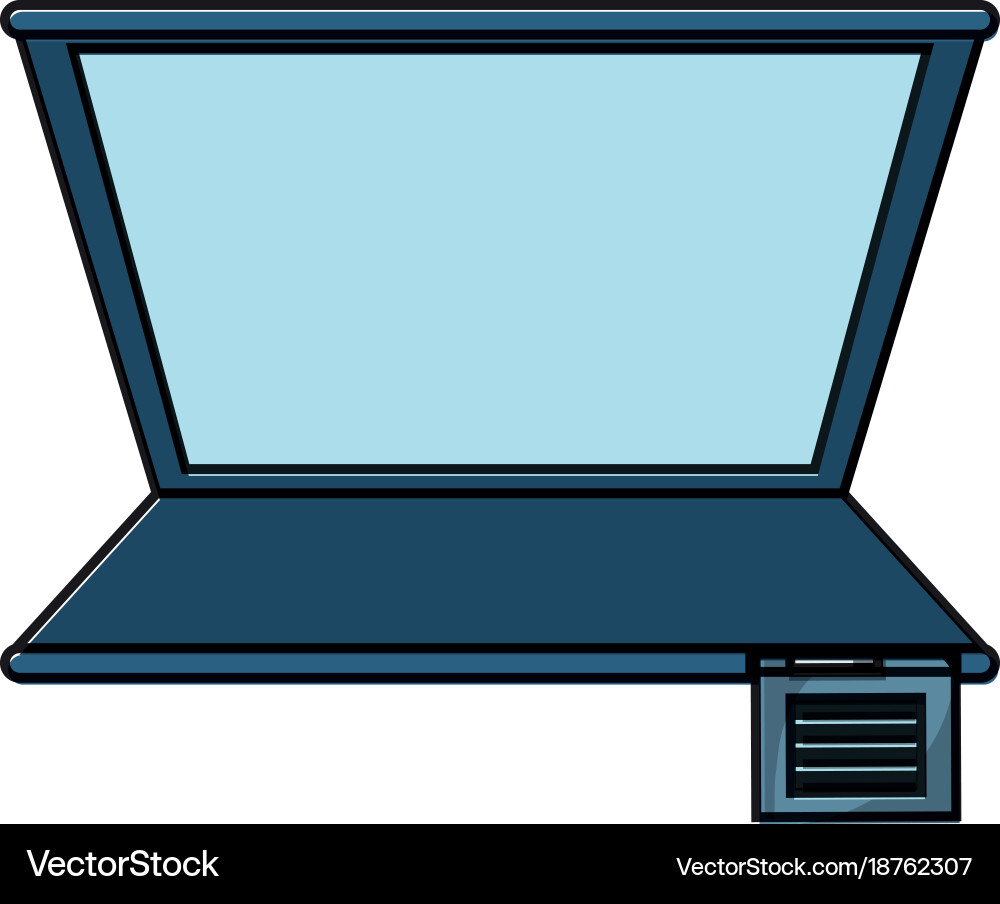 Laptop computer design Vector Image
