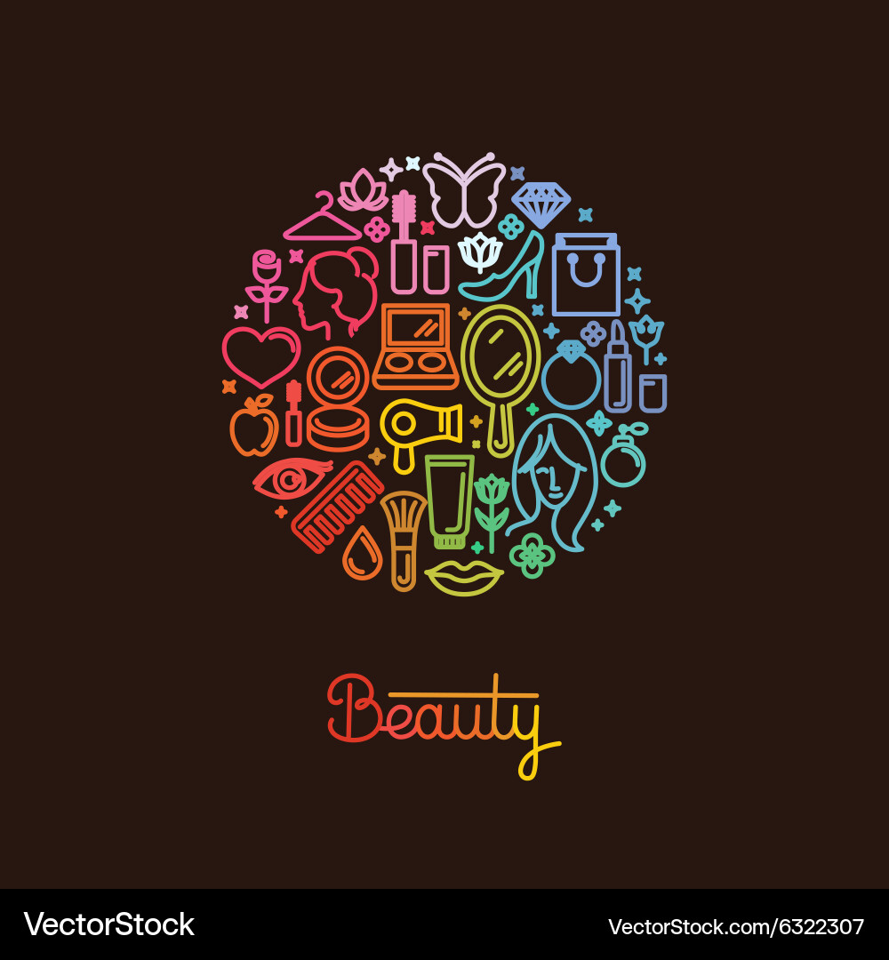 Logo design template made with icons Royalty Free Vector