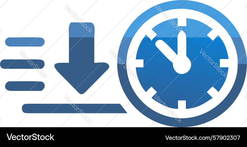 Rapid time progress quick task completion design Vector Image