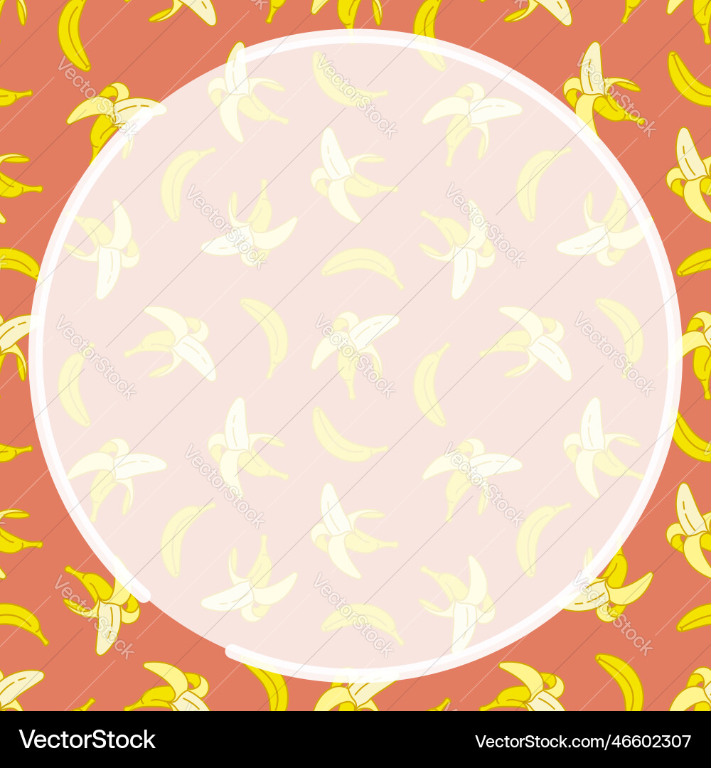 Round frame on background of seamless pattern Round frame on background of seamless pattern vector image