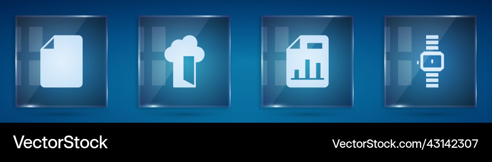 Set file document cloud database Set file document cloud database vector image