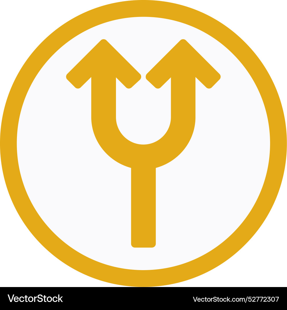 Split arrow icon design vector image