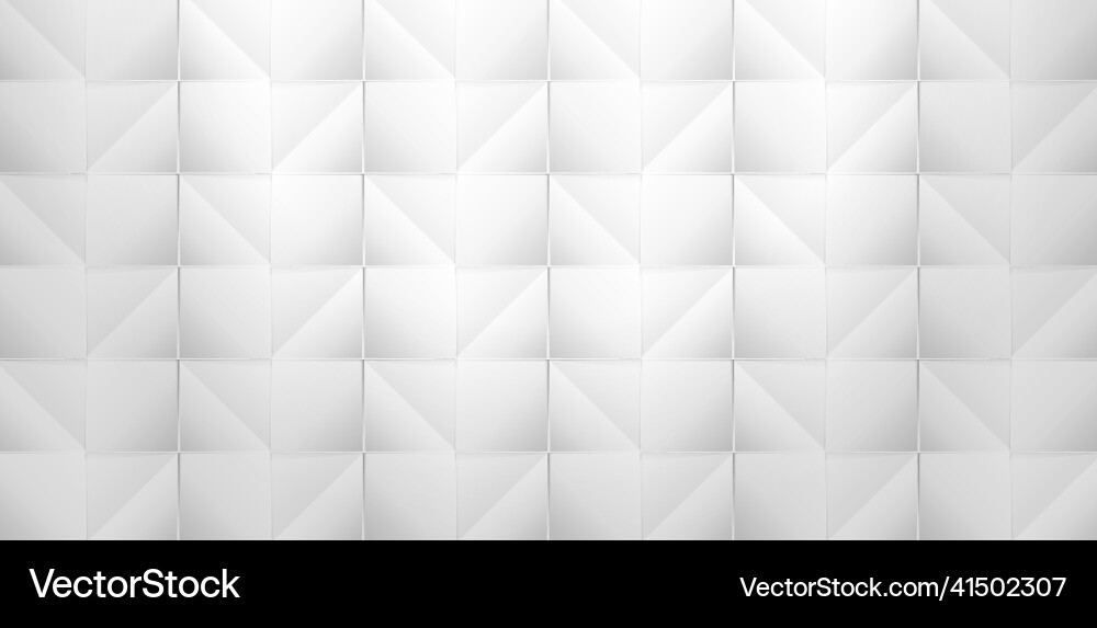 Square pattern background wall Vector Image