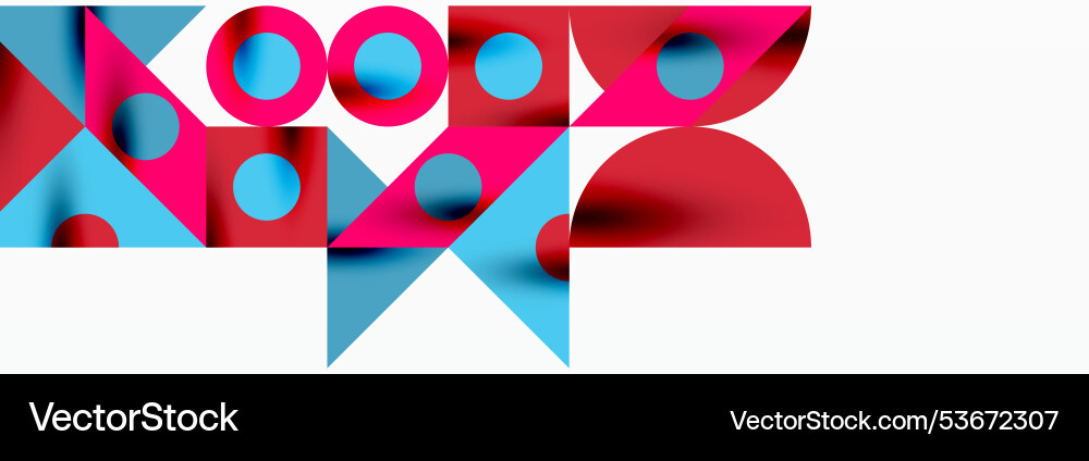 Trendy triangles lines round elements and circles Vector Image