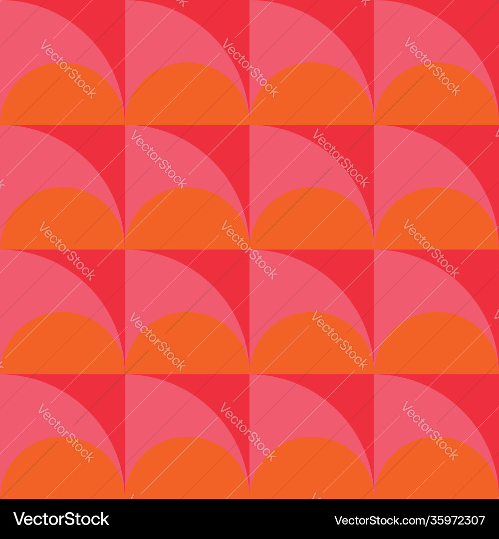 Warm retro colors seamless repeat pattern Warm retro colors seamless repeat pattern Vector Image