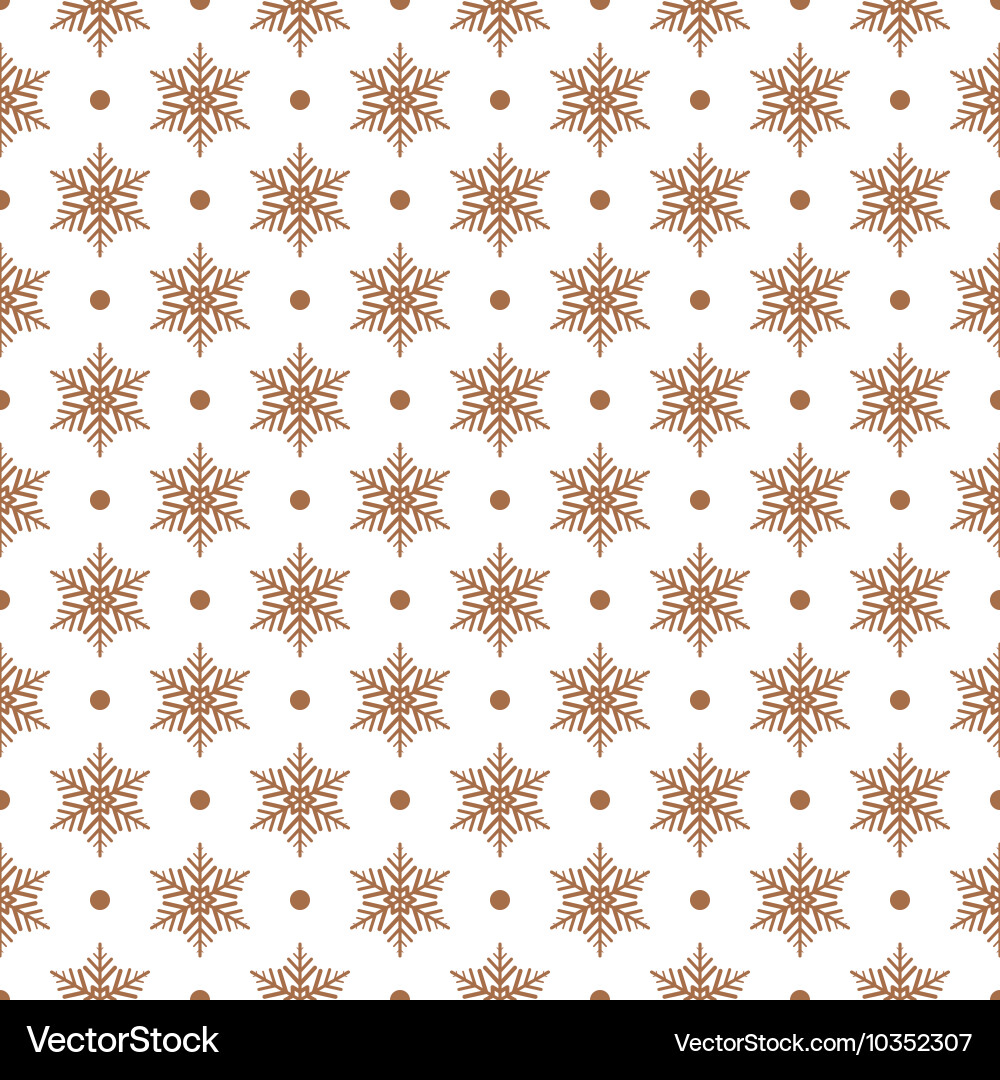 Winter Snowflake Pattern vector image