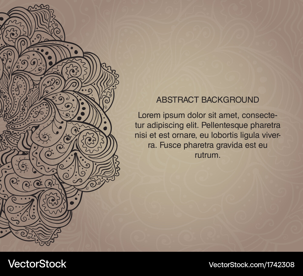 Abstract background card template with text Vector Image