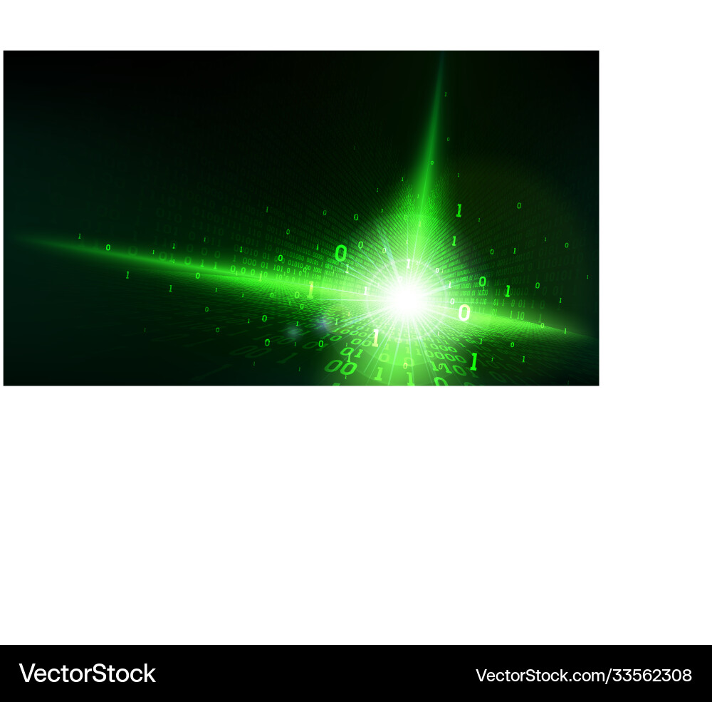 Binärcode in abstrakter Matrix Hintergrund vektorbild