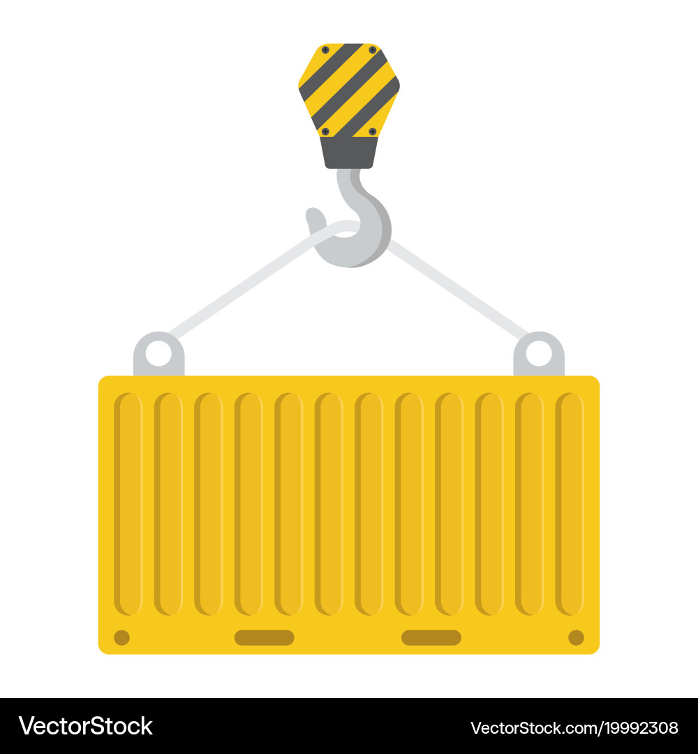 Container flat icon logistic and delivery Vector Image