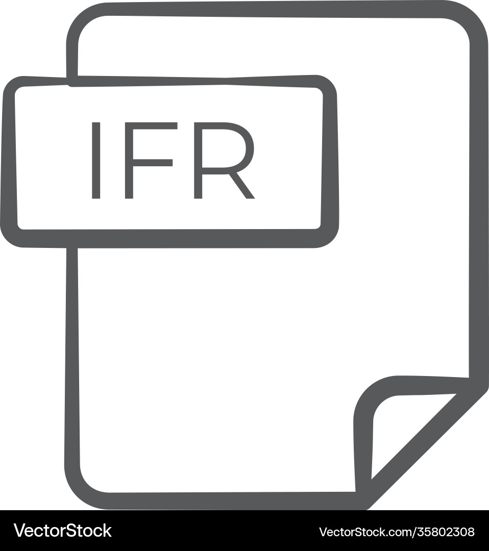 Ifr file Vector Image