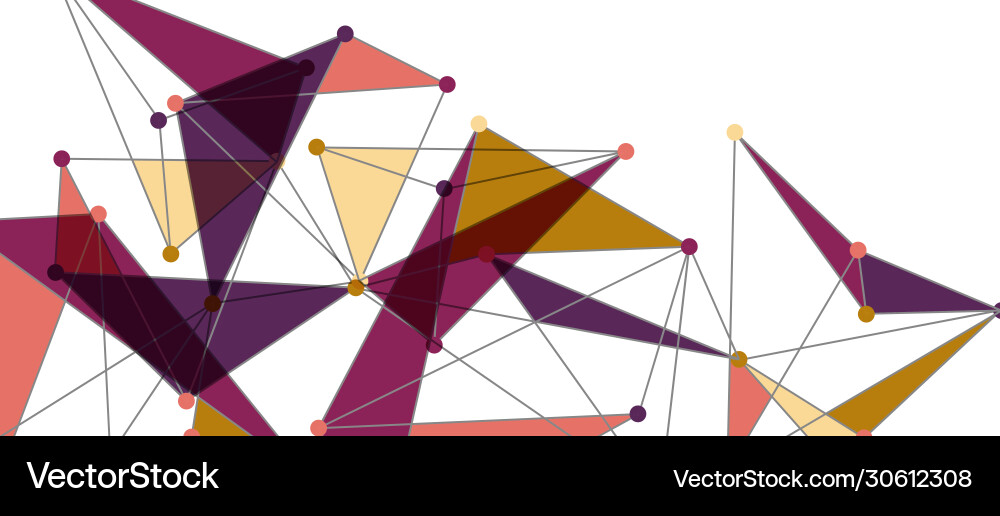 Line points connections triangular technology Line points connections triangular technology Vector Image