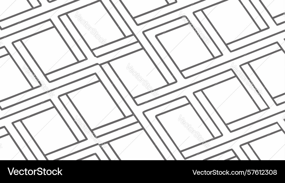Seamless diagonal square grid pattern design vector image