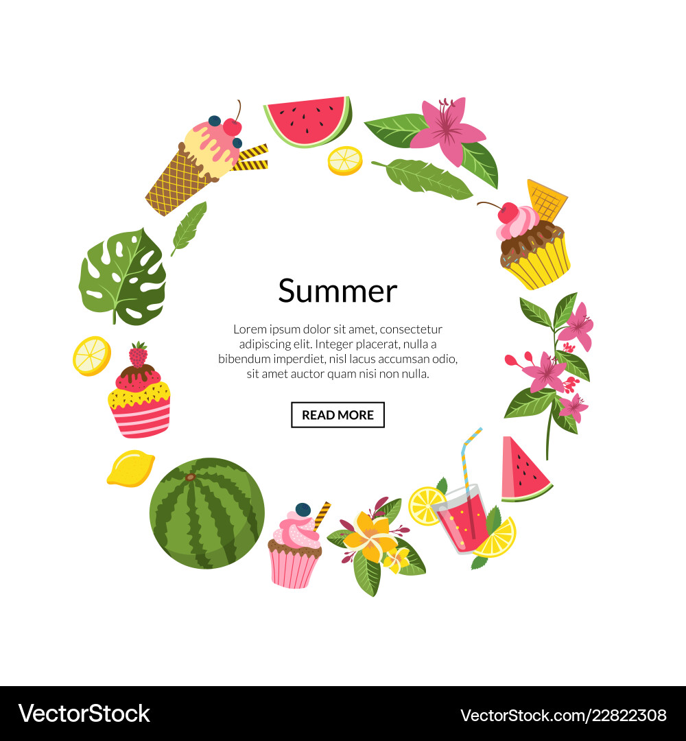 Summer color cocktails flamingo palm Summer color cocktails flamingo palm vector image