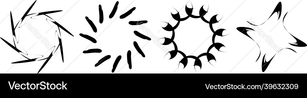 Abstract circular drawing amorphous nonfigurative Abstract circular drawing amorphous nonfigurative vector image