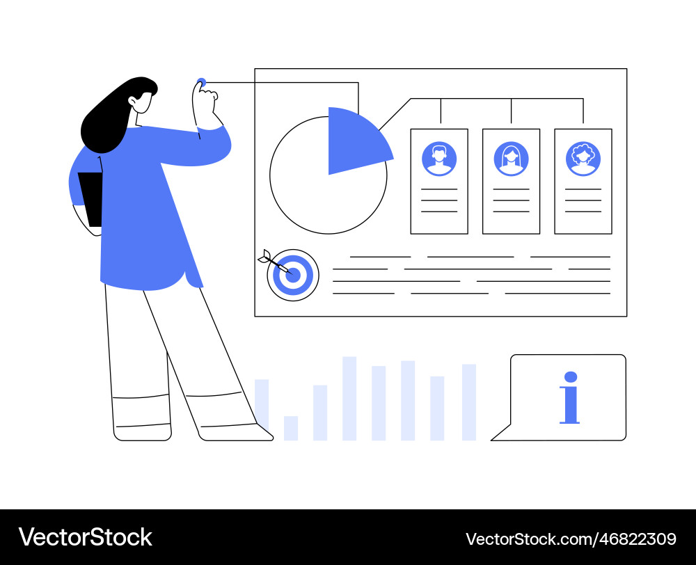 Audience segmentation abstract concept Audience segmentation abstract concept vector image
