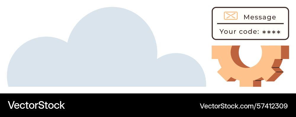 Cloud computing with authentication and security Cloud computing with authentication and security vector image