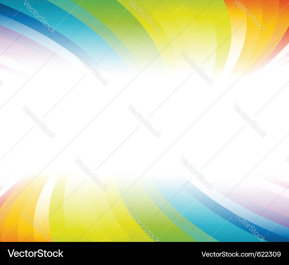 Colorful Rainbow Banner Vector Image