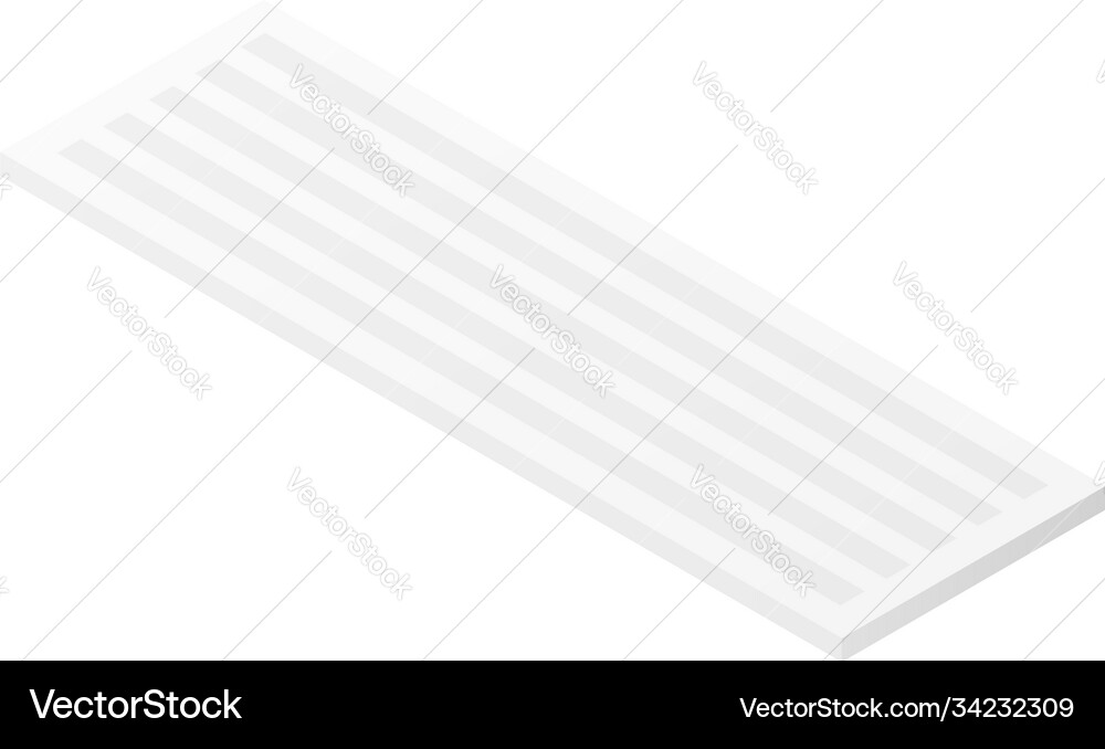 Computer keyboard icon isometric style Computer keyboard icon isometric style vector image