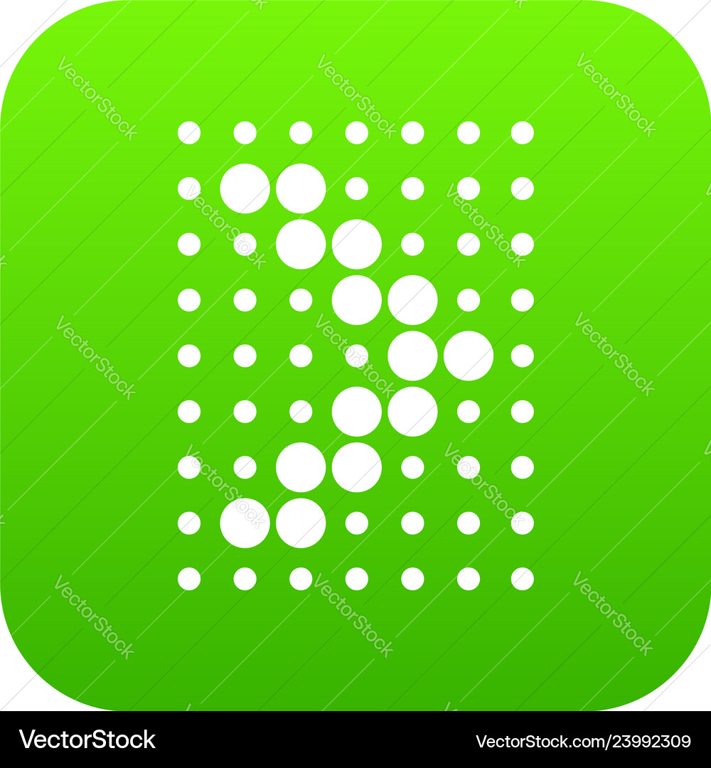 Design element with dots arrow icon green Design element with dots arrow icon green vector image