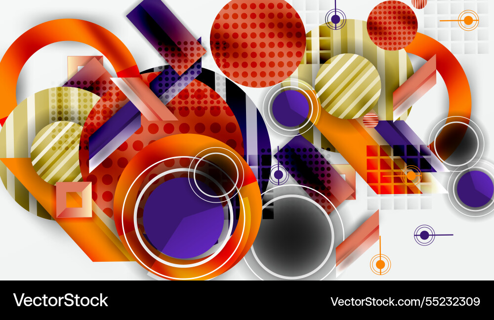 Dynamic complex geometric abstract background Dynamic complex geometric abstract background Vector Image