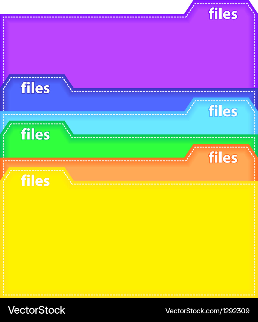 Files vector image