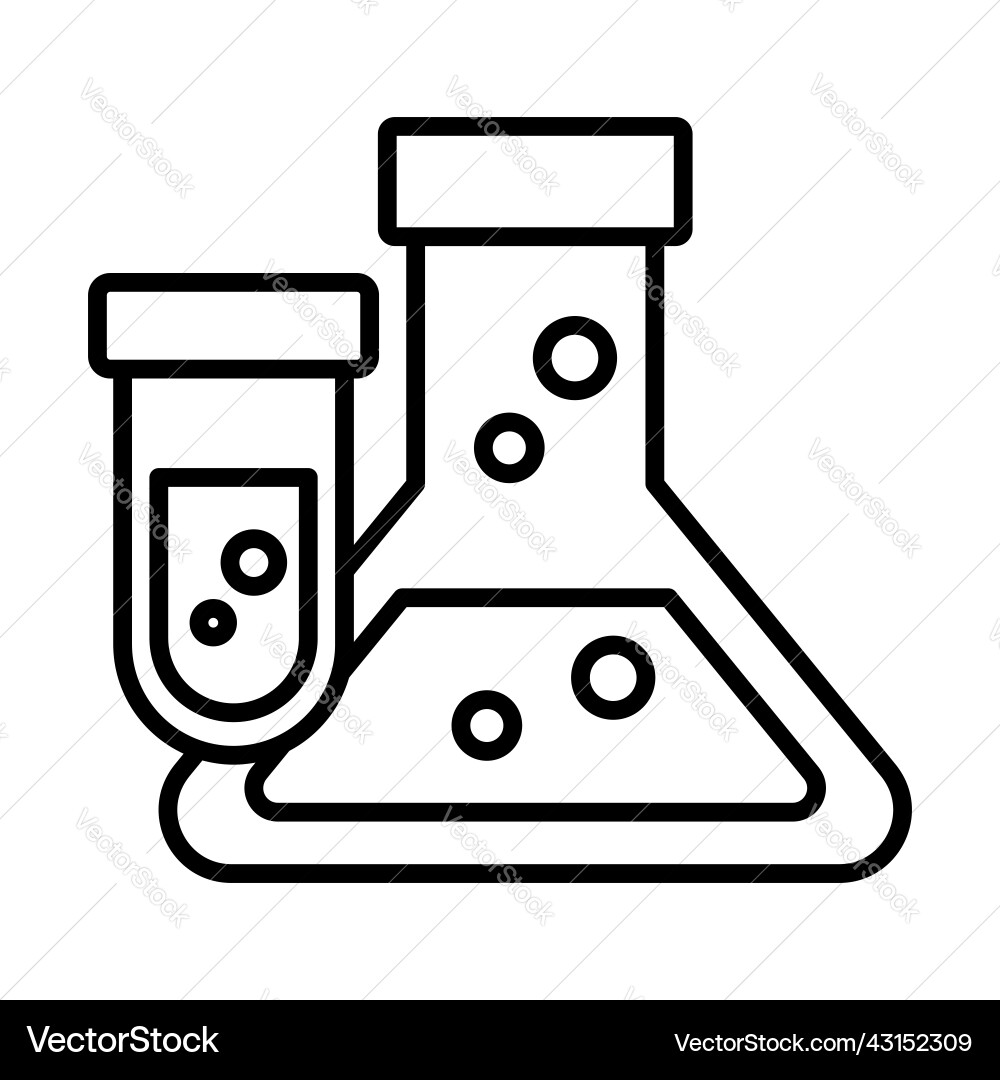 Flasks modern concepts design vector image