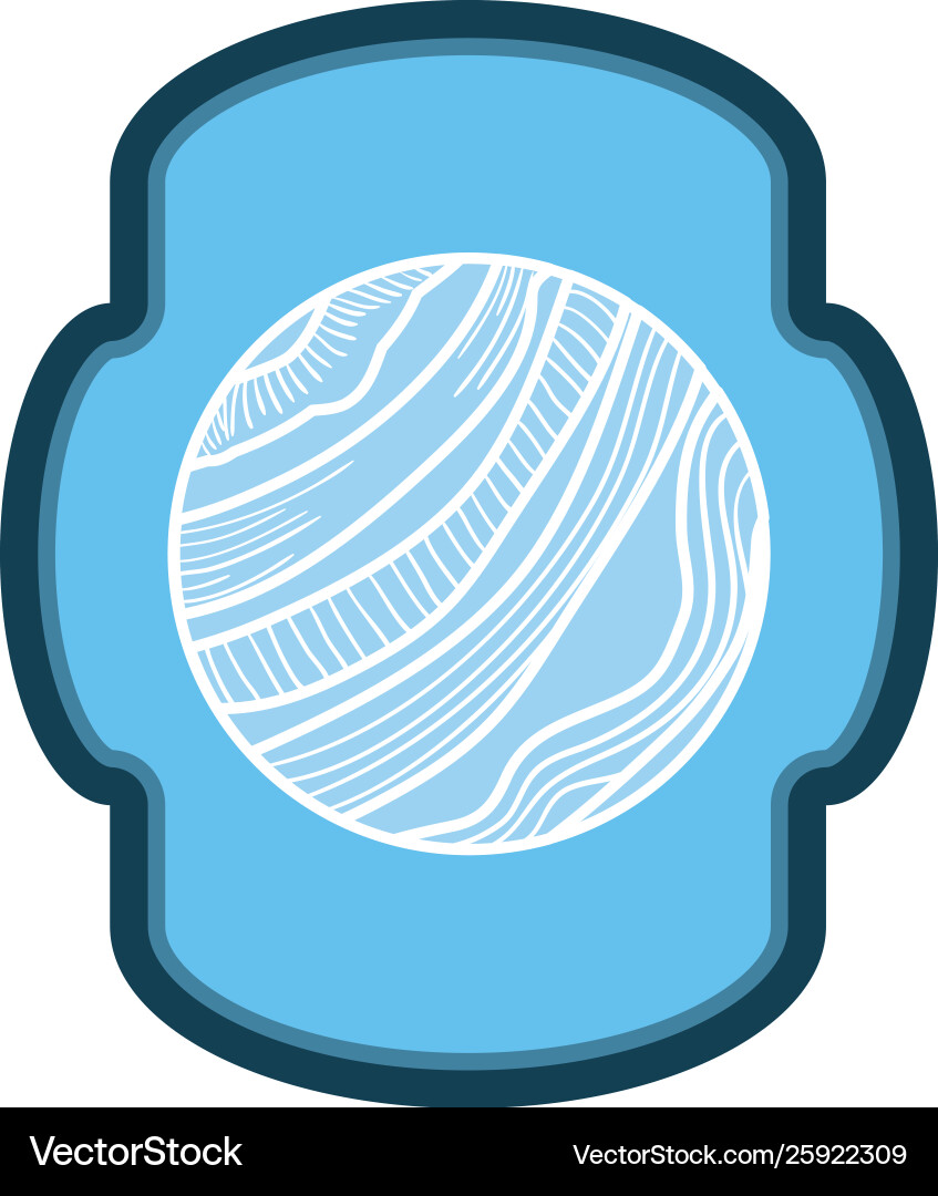 Frame with planet solar system Vector Image