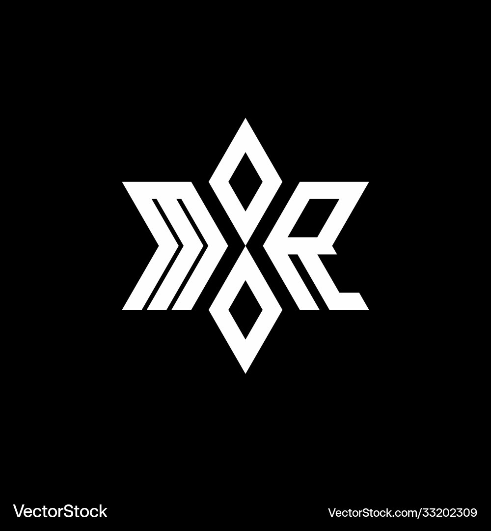 Herr Monogramm-Logo mit Sternform und Luxusstil Herr Monogramm-Logo mit Sternform und Luxusstil vektorbild