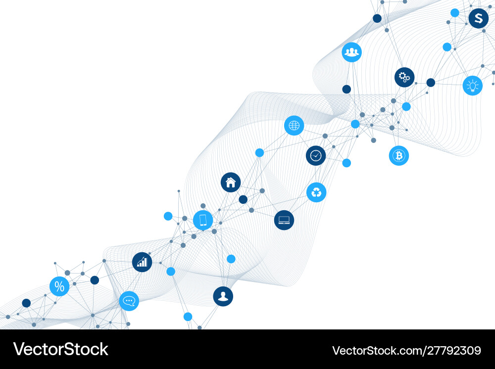 Internet things iot and networking concept Internet things iot and networking concept vector image