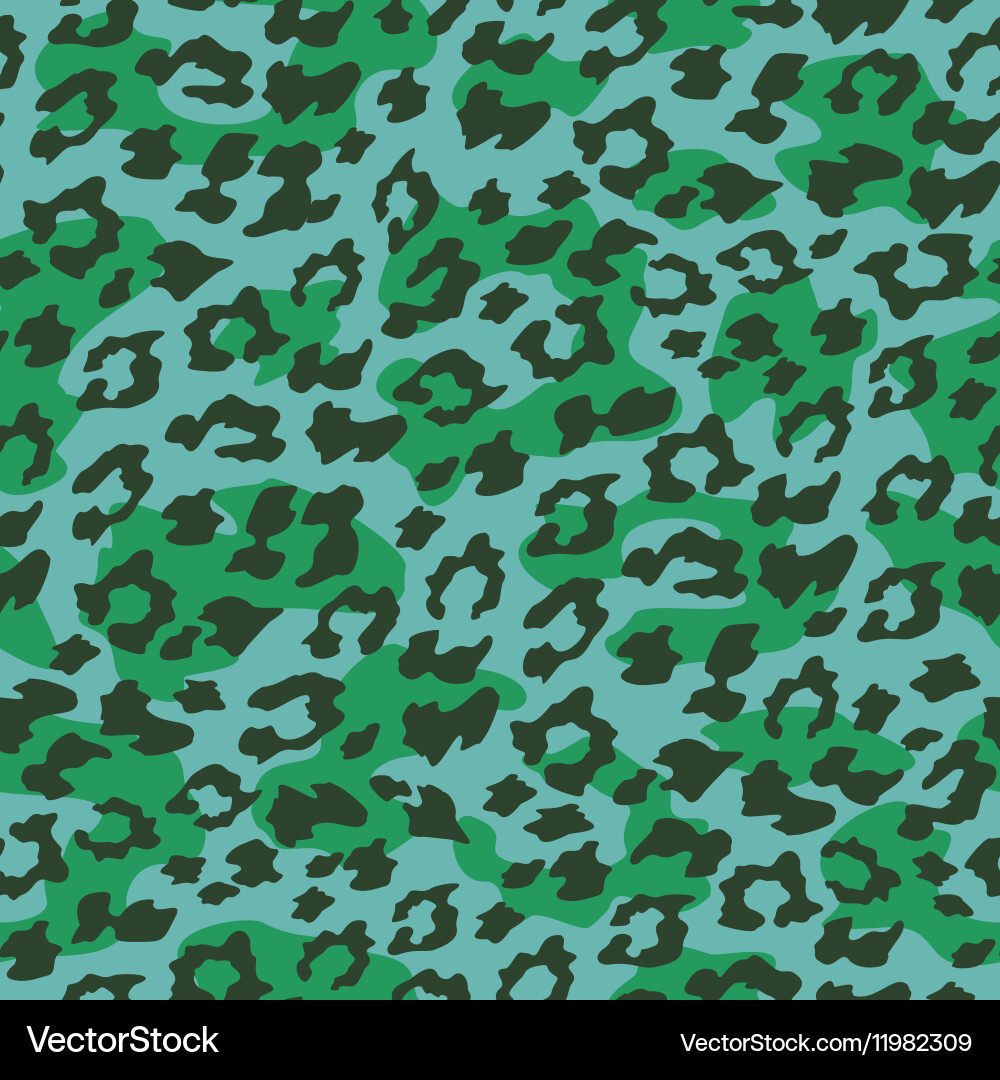 Leopard Seamless Pattern vector image