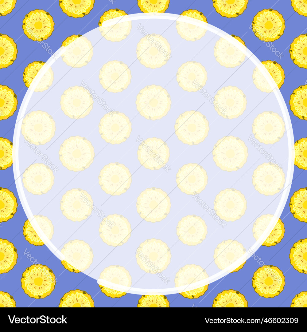 Round frame on background of seamless pattern Round frame on background of seamless pattern vector image