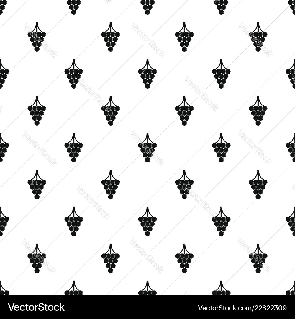 Unripe grape pattern seamless vector image