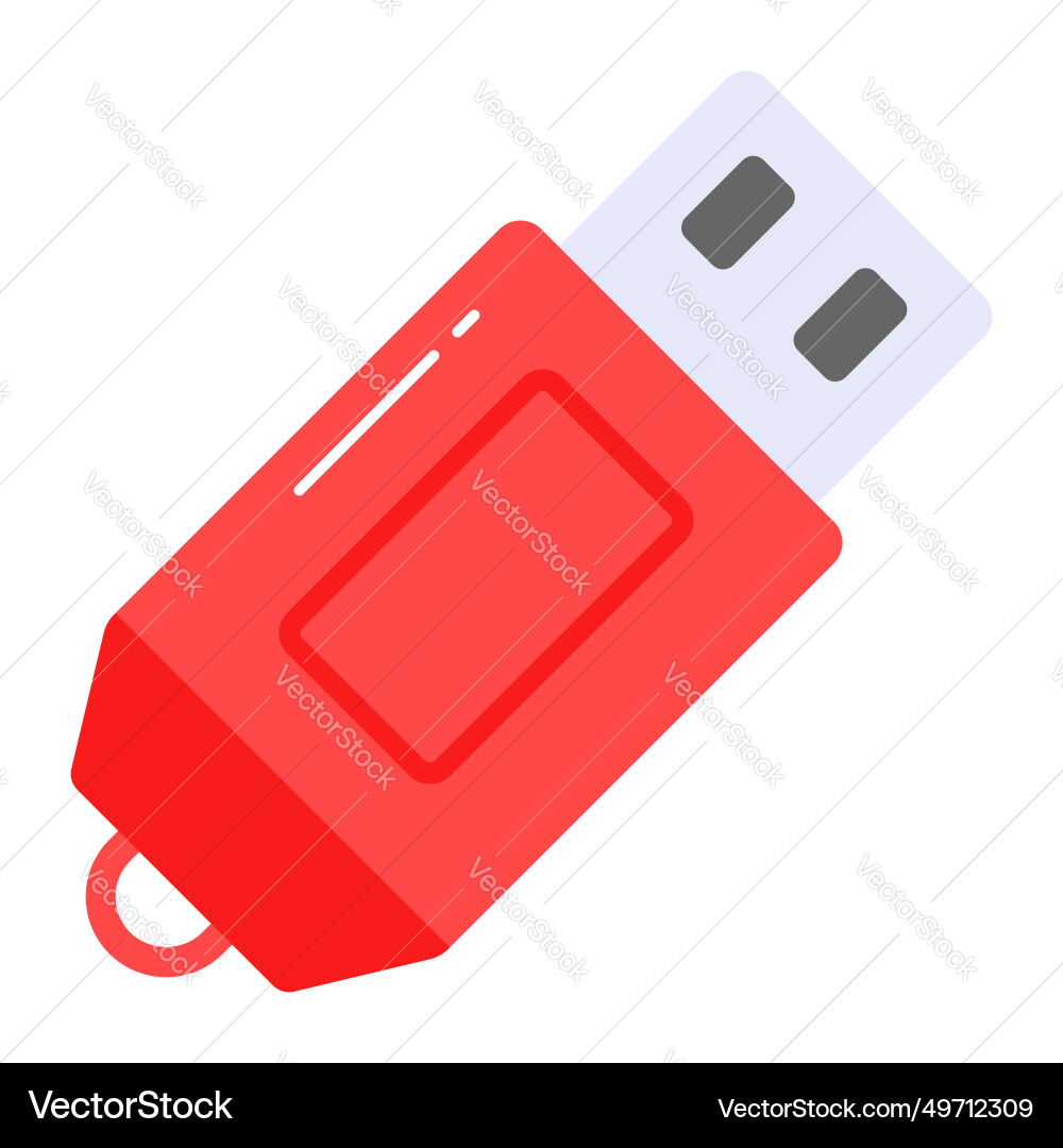Usb design in modern style universal serial bus Vector Image