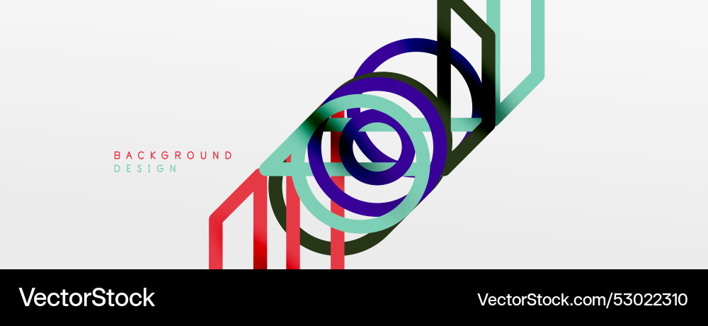 Abstract background - colorful circle lines Abstract background - colorful circle lines vector image