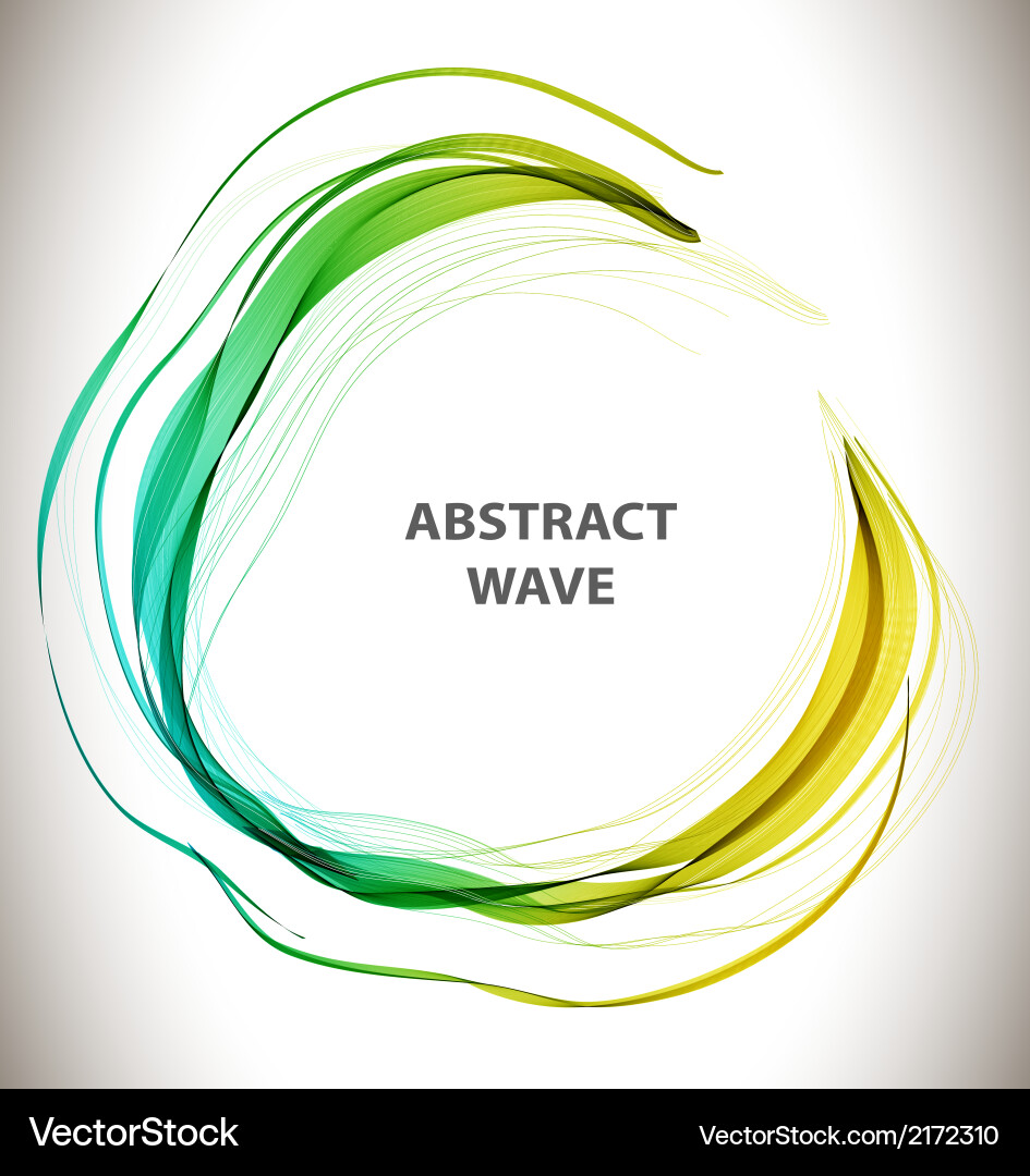 Abstract colorful background with circle wave Vector Image