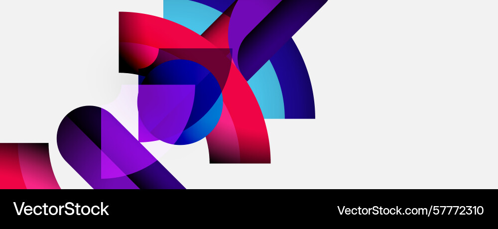 Abstract colorful ribbons overlap creating Abstract colorful ribbons overlap creating Vector Image
