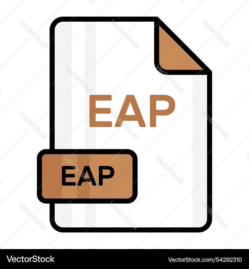 An amazing icon of eap file editable design Vector Image