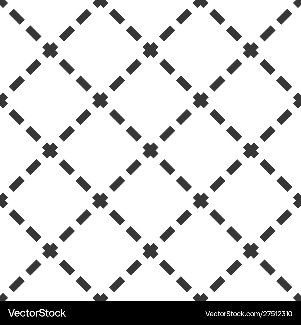 Cross lined seamless minimalistic pattern minimal Cross lined seamless minimalistic pattern minimal vector image