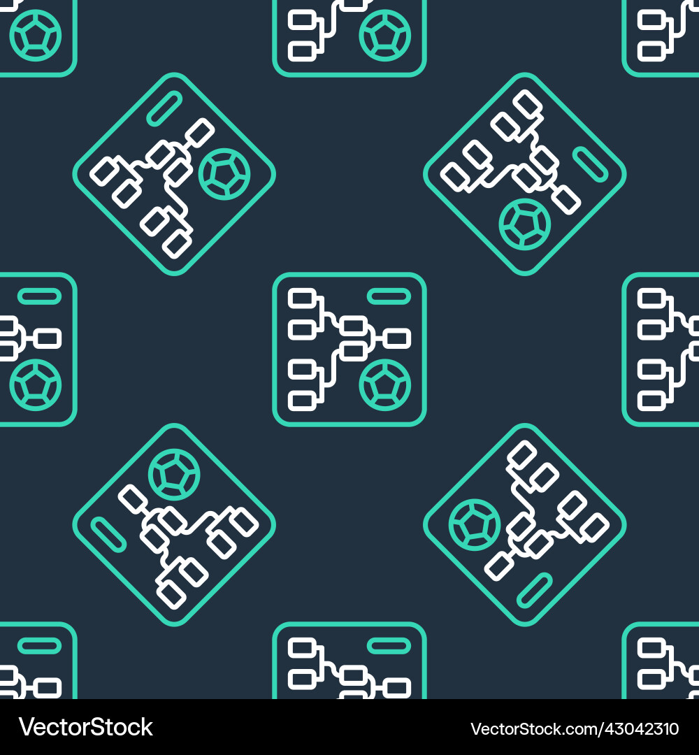 Line results and standing tables scoreboard Vector Image