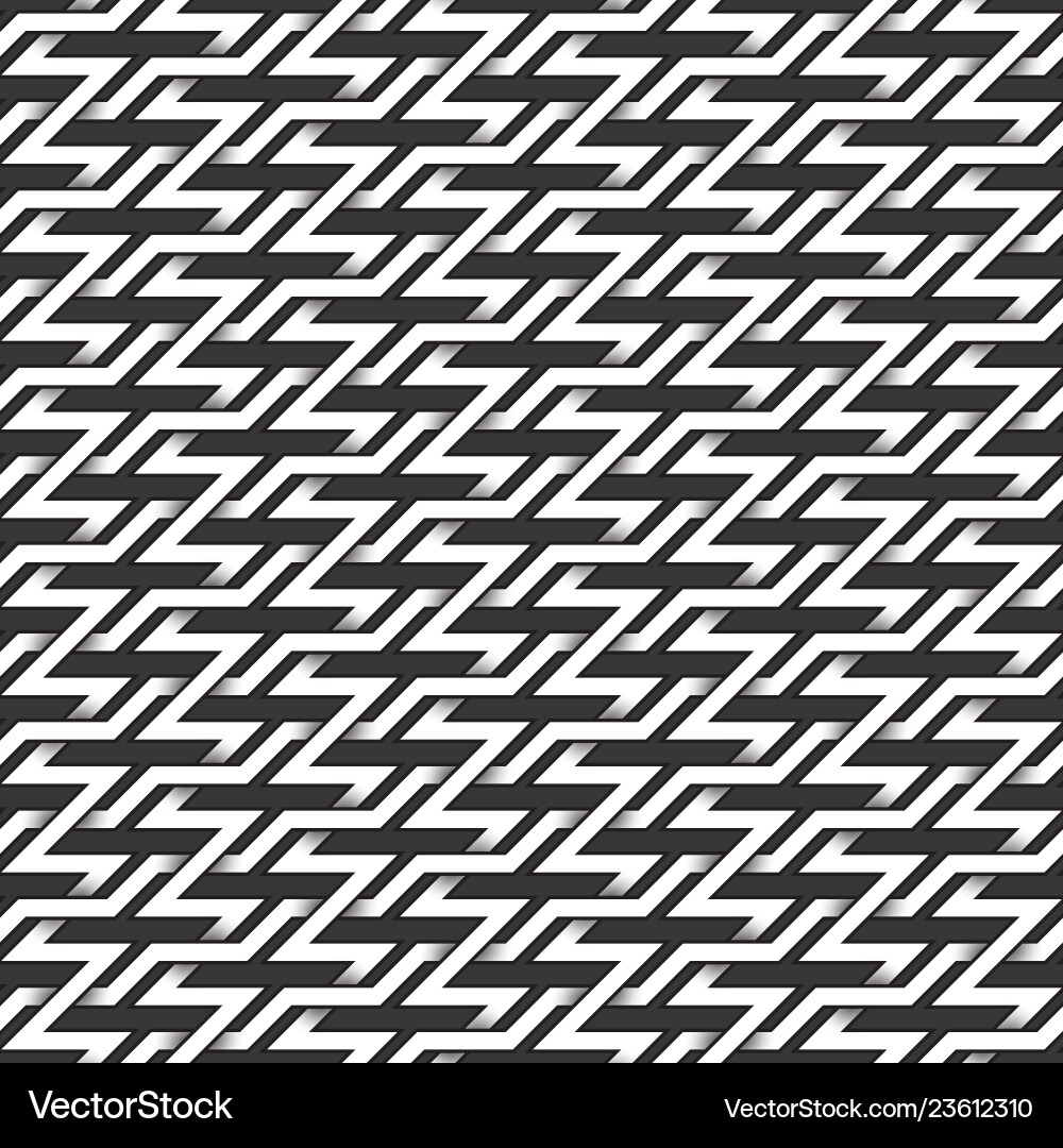 Monochrome seamless pattern of zigzag twisted Monochrome seamless pattern of zigzag twisted vector image