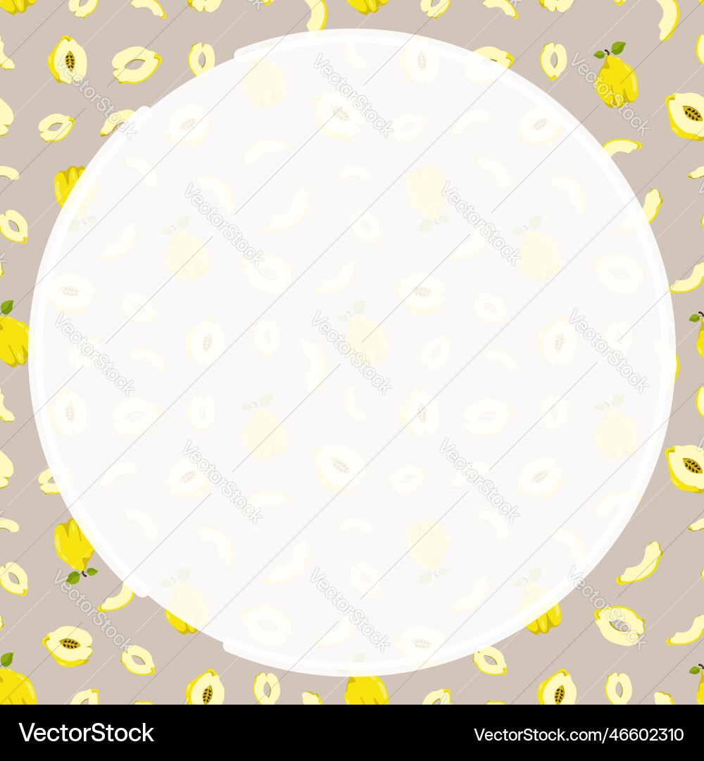 Round frame on background of seamless pattern Round frame on background of seamless pattern vector image