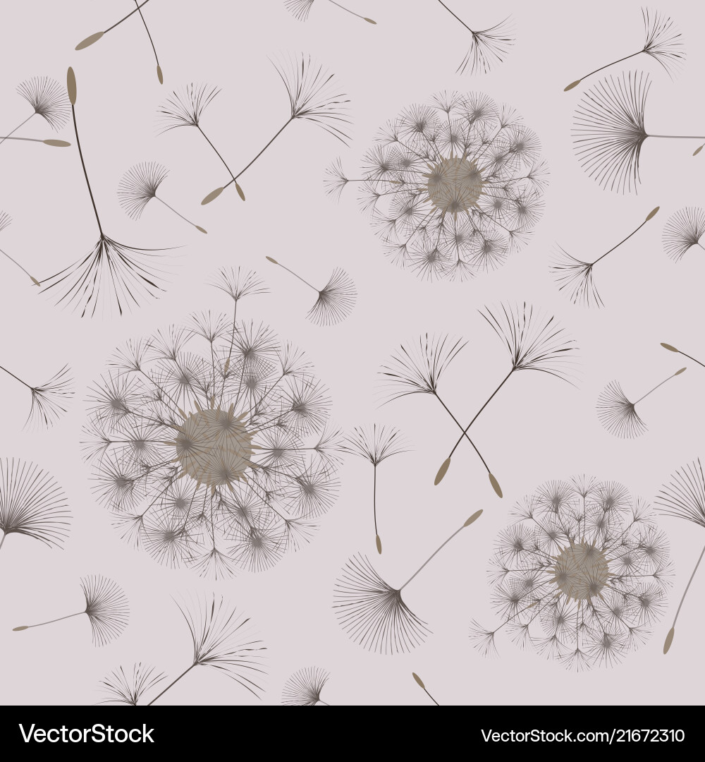 Seamless background from a dandelion Seamless background from a dandelion vector image