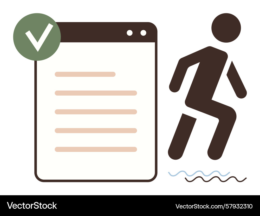 Task completion and progress with checklist Vector Image