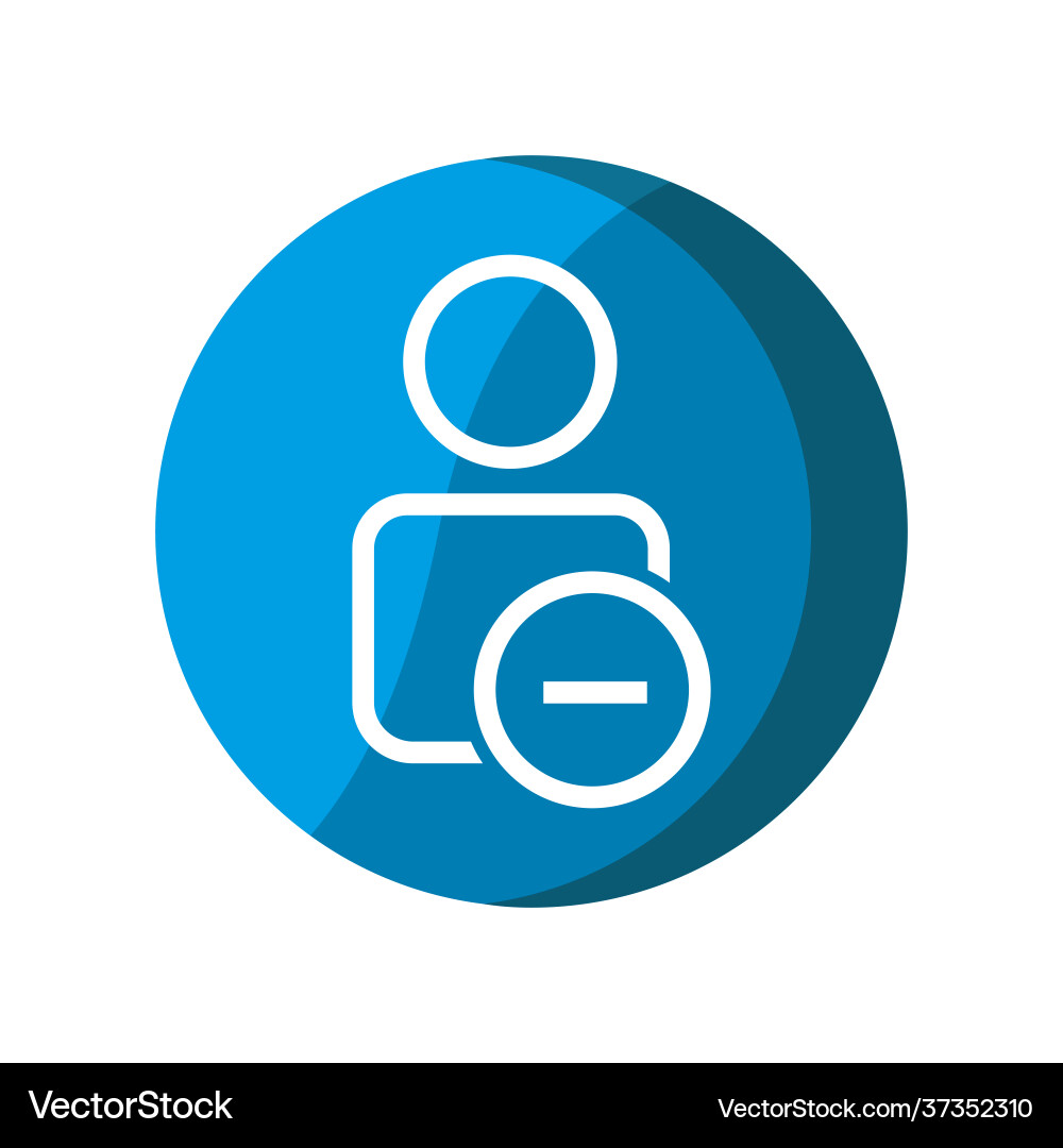 User with delete icon simple mobile concept web User with delete icon simple mobile concept web vector image