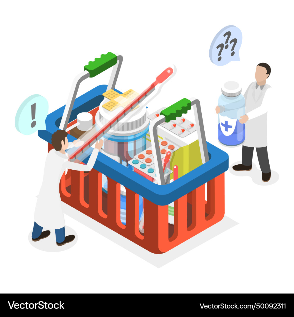 3d isometrische Apotheke 3d isometrische Apotheke vektorbild