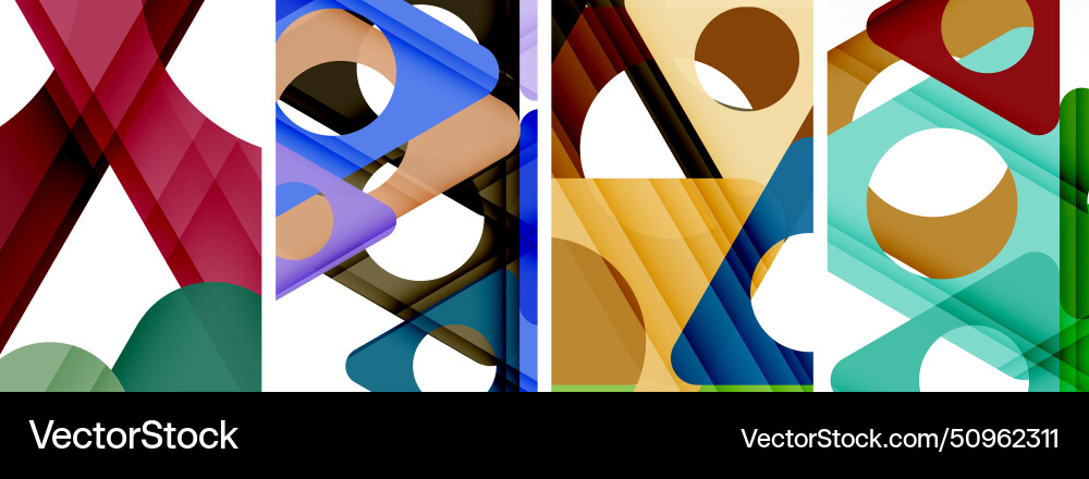 Abstract background set featuring captivating Abstract background set featuring captivating vector image