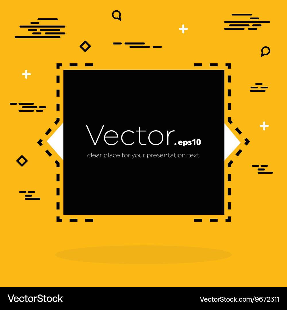 Abstract concept empty speech square quote Vector Image