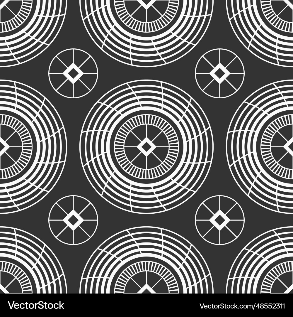 Abstract seamless pattern with round geometric Abstract seamless pattern with round geometric vector image