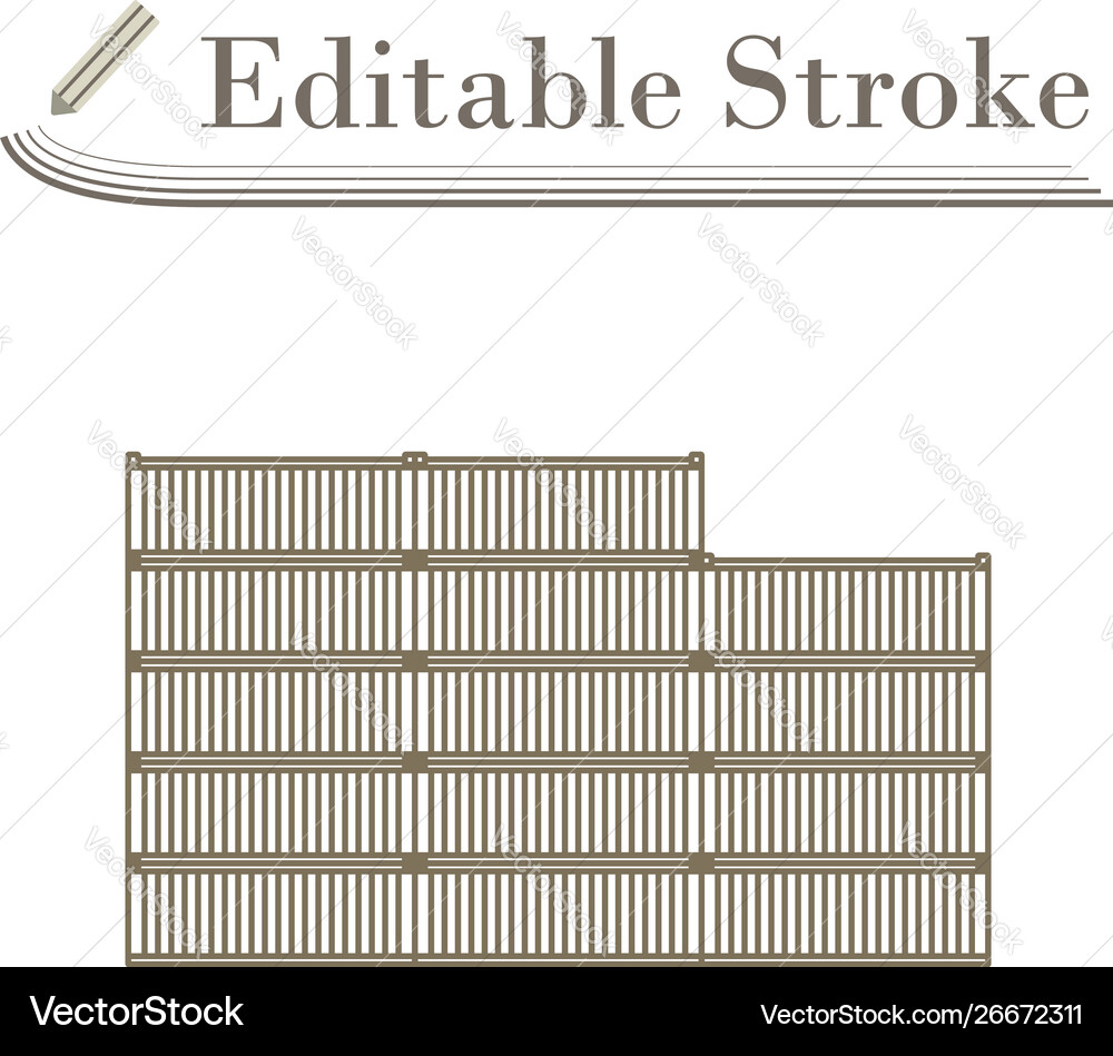 Container stack icon Container stack icon vector image