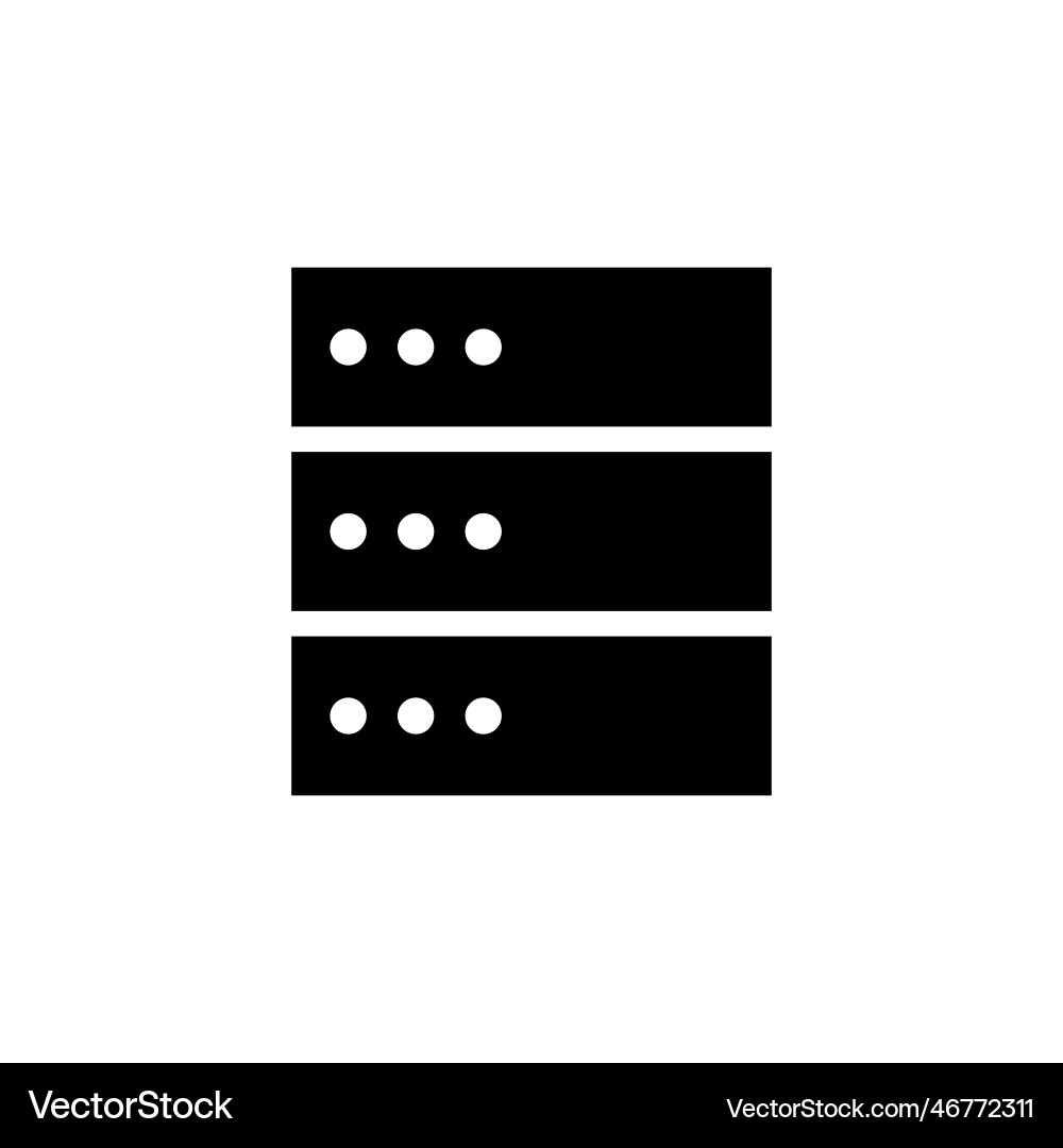 Database icon Database icon vector image
